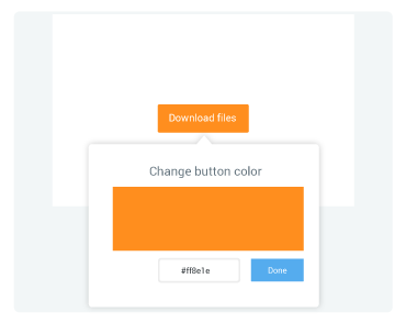 Schimbarea culorii butonului